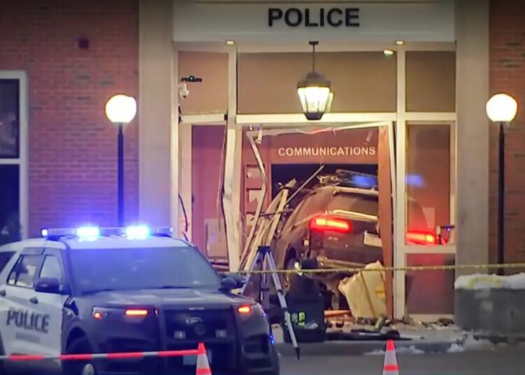Massachusetts man apologizes after plowing BMW through police station lobby: ‘Sorry’