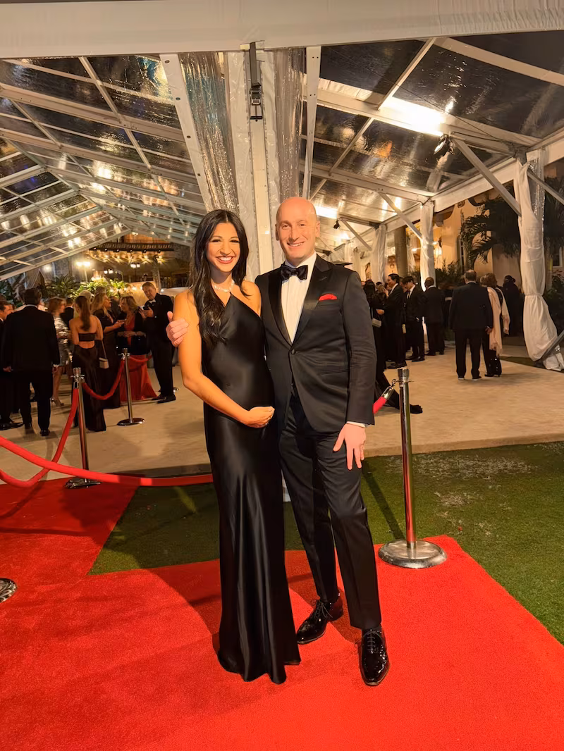 Going into Trump's NYE party, Katie Miller appeared to suggest she was pregnant by holding her tummy.