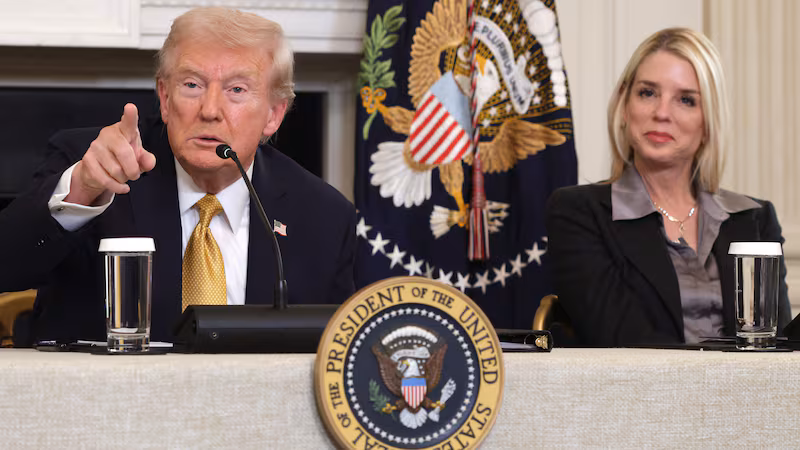 Donald Trump and Pam Bondi