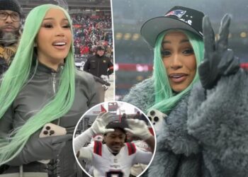 Cardi B celebrates boyfriend Stefon Diggs’ Super Bowl berth as Patriots defeat Broncos in AFC Championship