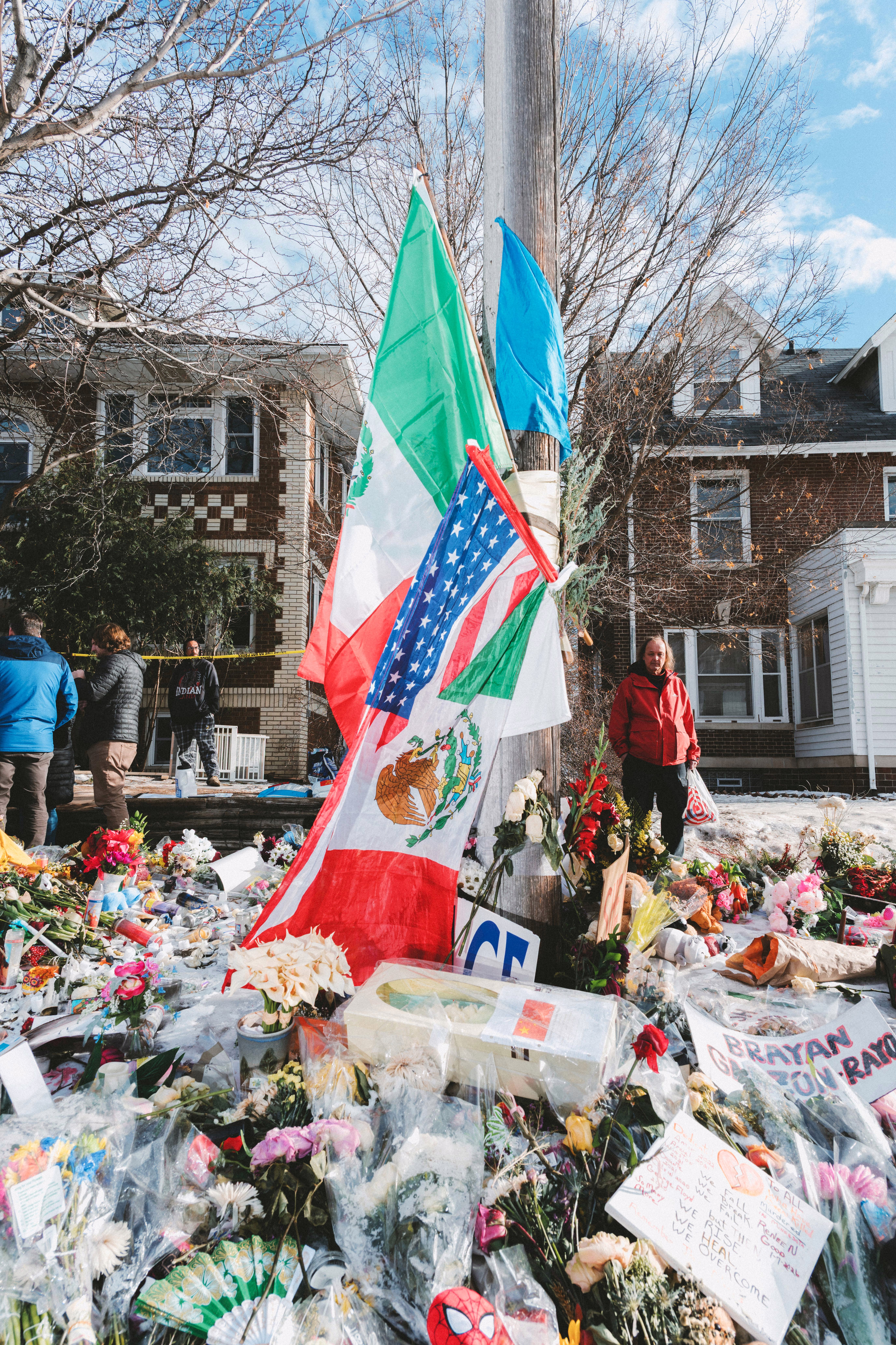 A memorial to citizens killed by ICE