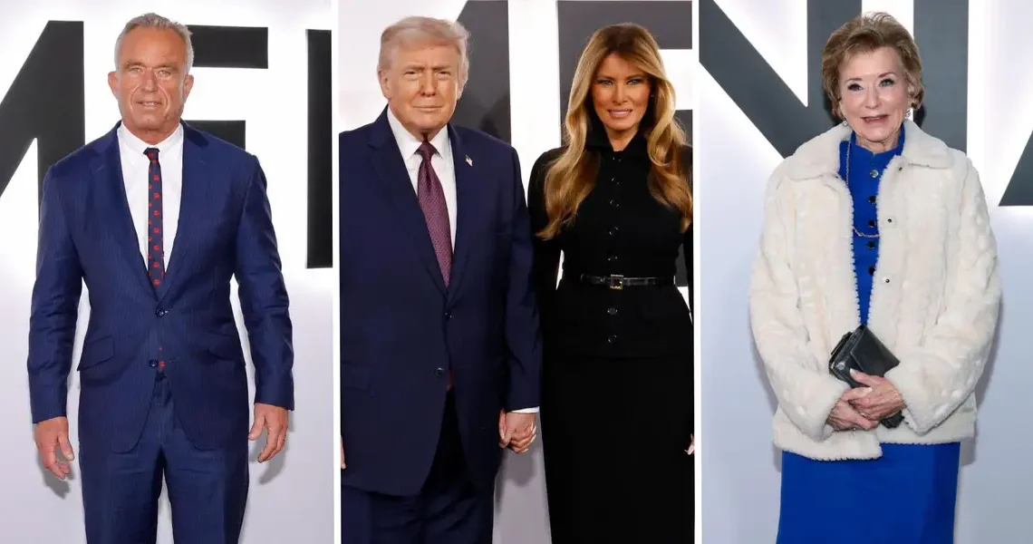 Blue was the surprising color of the night at Melania Trump’s movie premiere. Here’s what attendees wore.