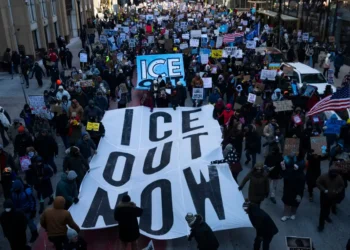 Protests against ICE take place across the US for ‘National Shutdown’