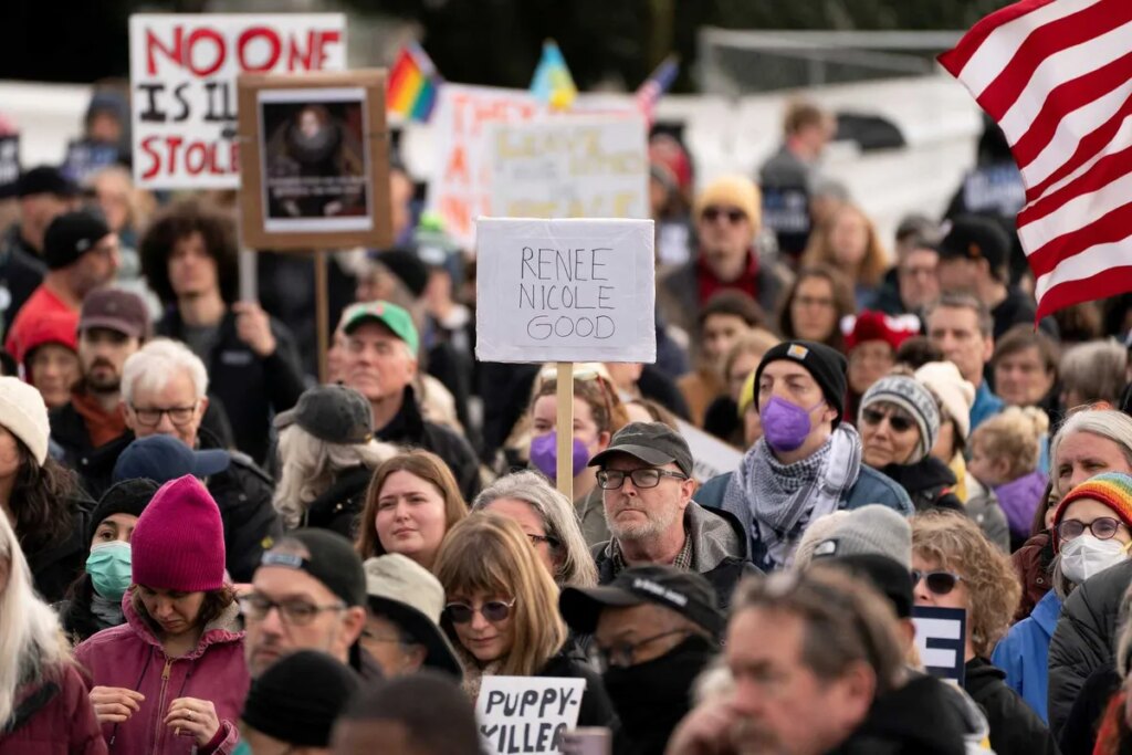 ‘ICE out!’ Tens of thousands take to the streets nationwide to push back on Trump admin