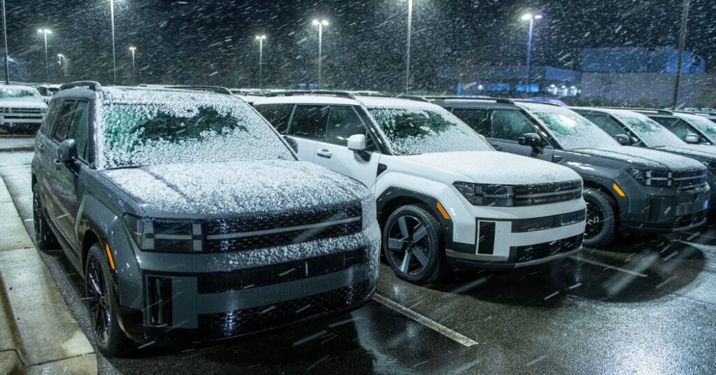 Rare Snowfall in Parts of the South Is Fun but Fleeting