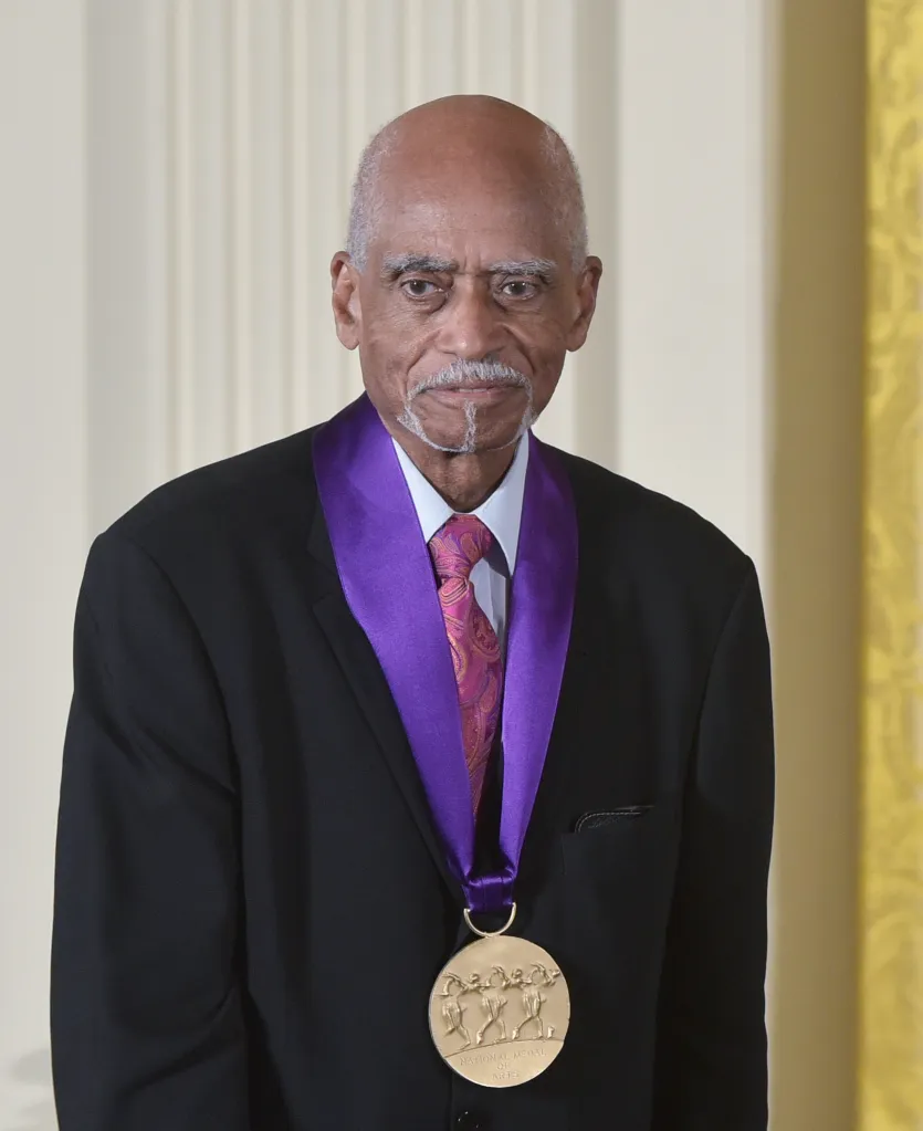 Tenor George Shirley wearing the National Medal of Arts.
