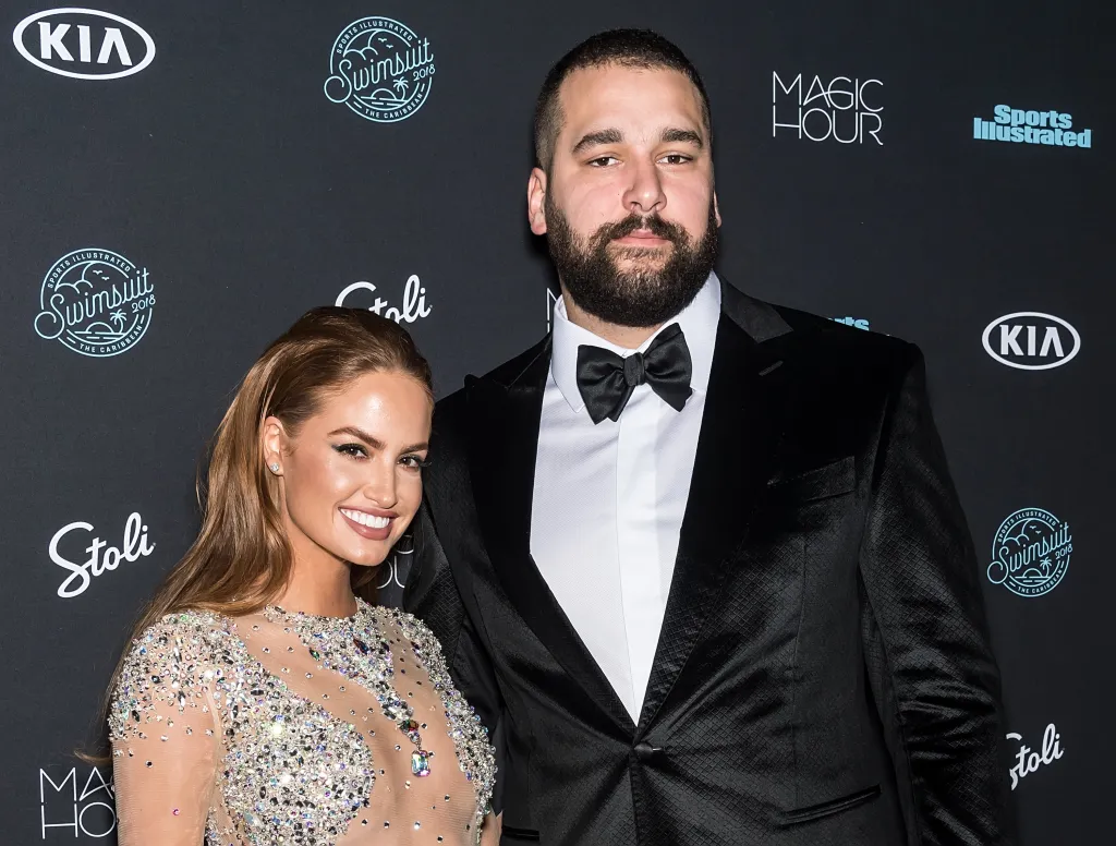 Model Haley Kalil and football offensive tackle Matt Kalil attend the 2018 Sports Illustrated Swimsuit Issue Launch Celebration.