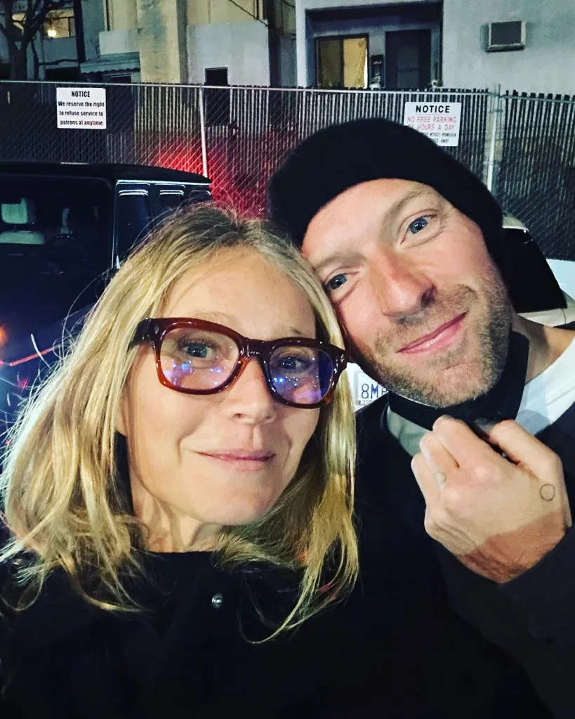 Gwyneth Paltrow and Chris Martin in a selfie