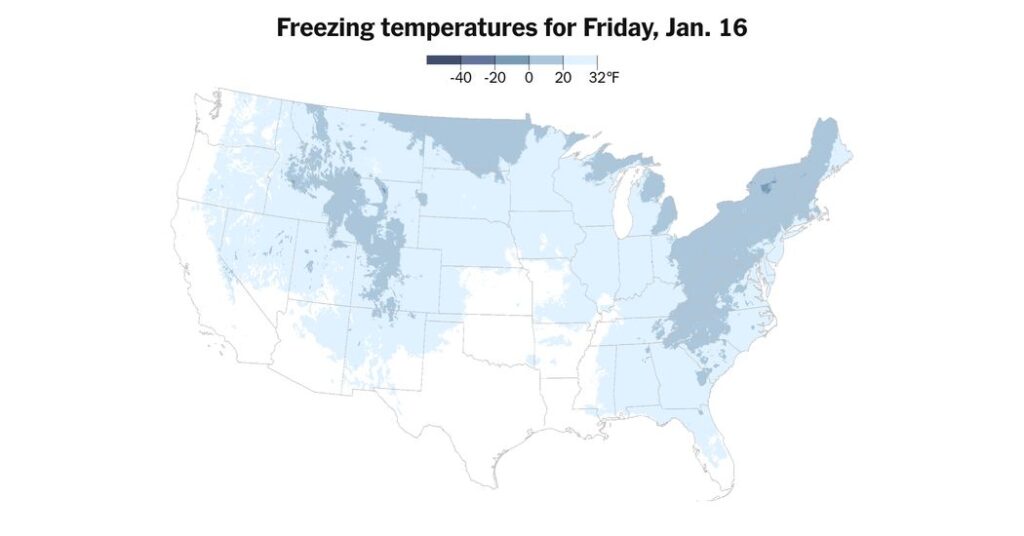 As Arctic Air Barrels South, a Snowy Weekend Is on the Table