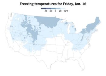 As Arctic Air Barrels South, Here’s Where It May Snow