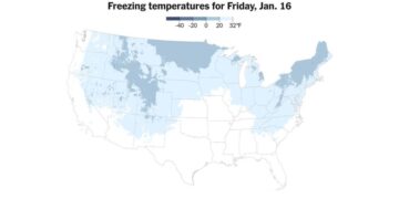 As Arctic Air Barrels South, Here’s Where It May Snow