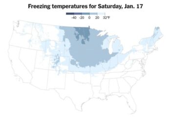 Snow Is Expected in the Southeast as Arctic Air Barrels In From Canada