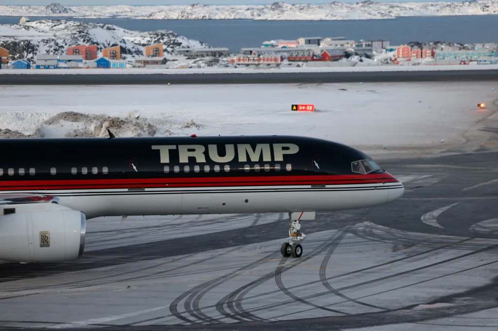 Donald Trump Jr. arrives in Nuuk, Greenland on January 7, 2025.