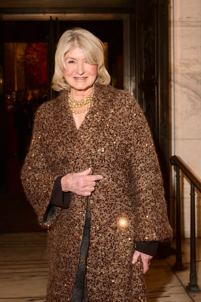 Martha Stewart attends the 2025 Library Lions gala in New York City.