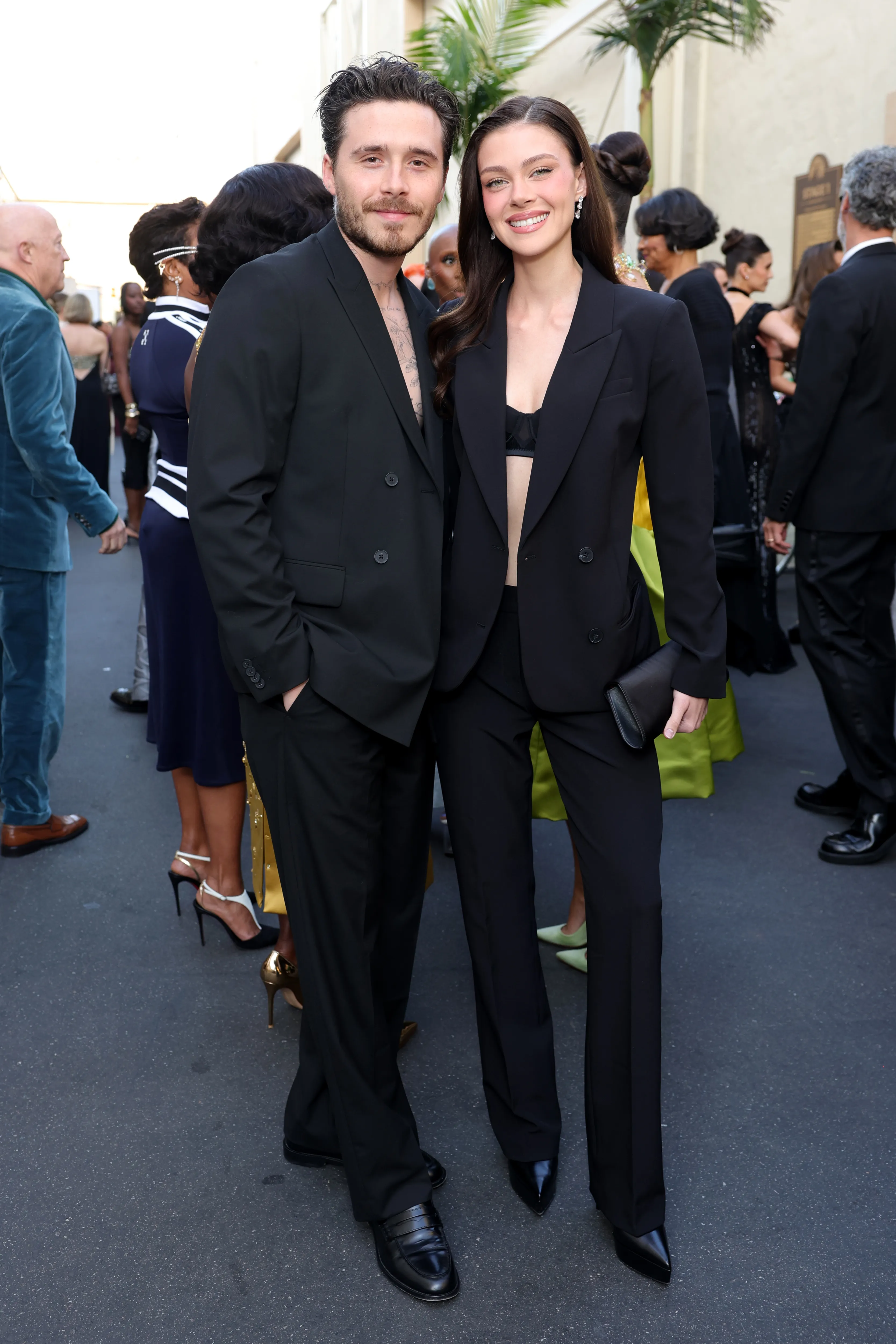 Brooklyn Peltz Beckham and Nicola Peltz Beckham on the red carpet at Vogue World: Hollywood 2025.