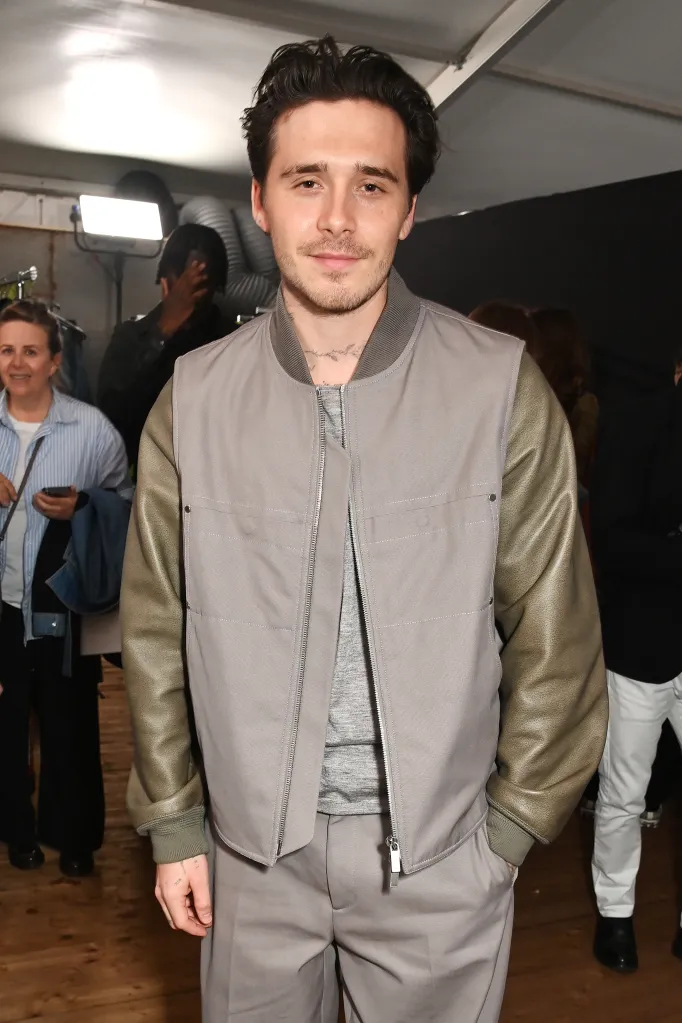 Brooklyn Beckham attending the Dior Homme Menswear Spring/Summer 2025 show at Paris Fashion Week.