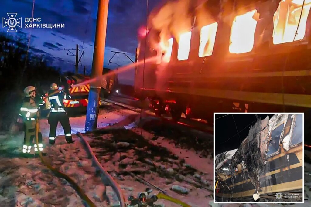 5 killed in Ukraine after Russian drone hits passenger train