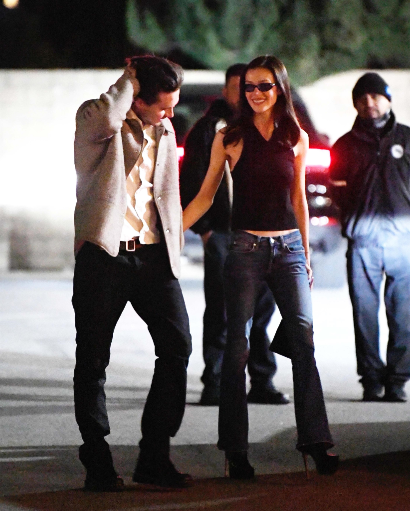 Brooklyn Beckham and Nicola Peltz head to dinner.