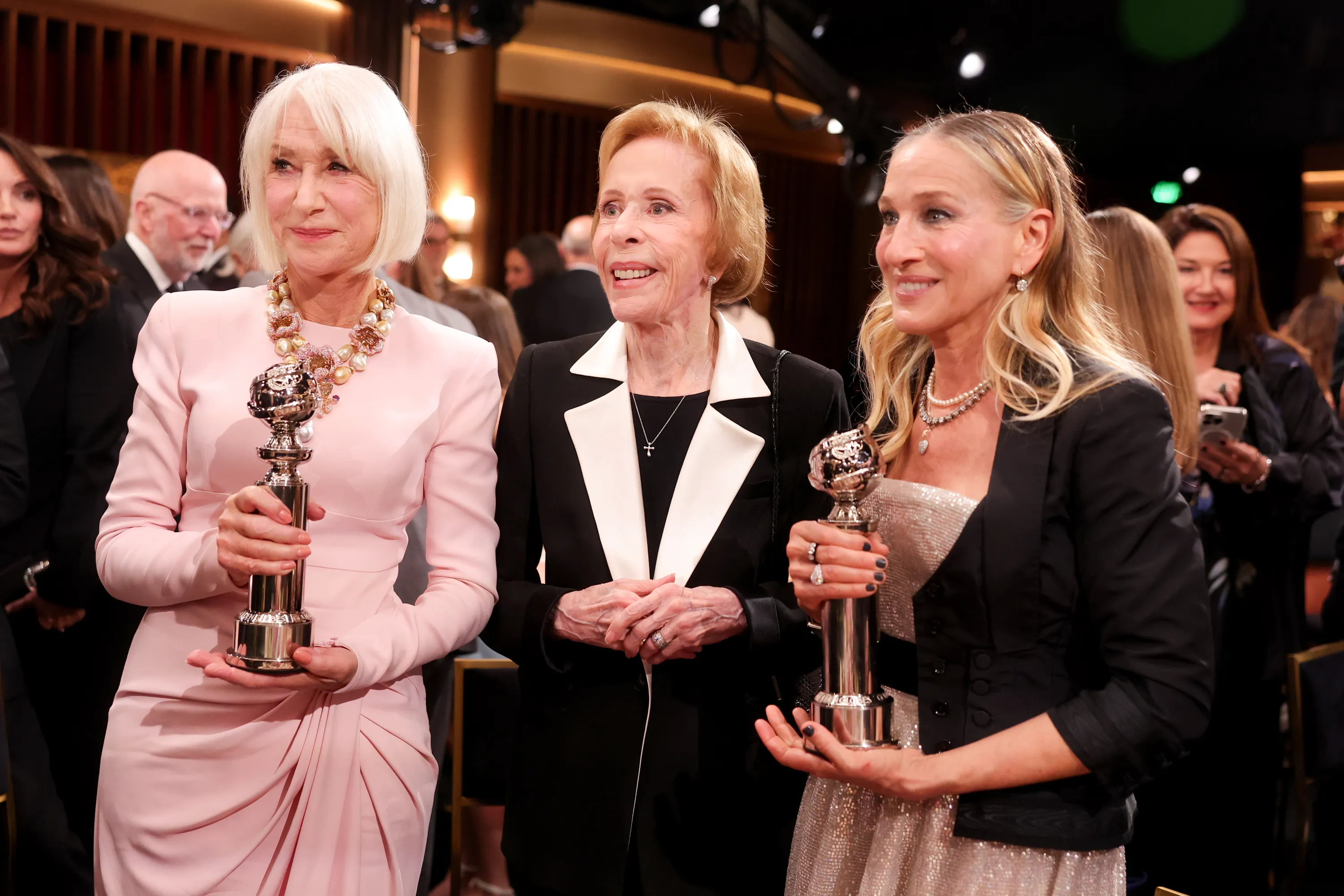 Helen Mirren, Carol Burnett and Sarah Jessica Parker.
