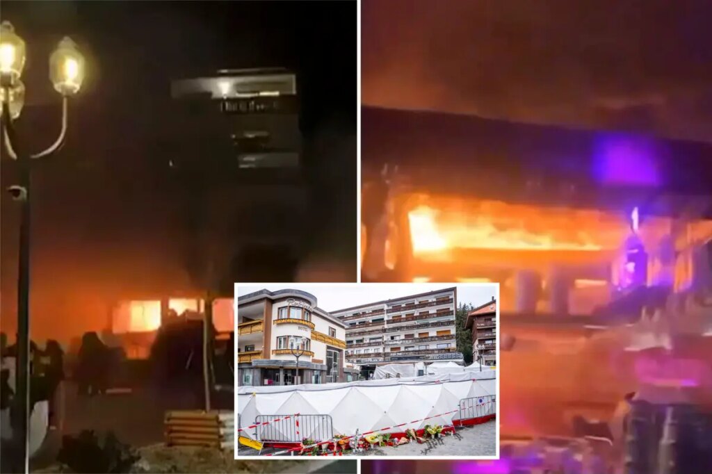 Revelers at Swiss Alpine bar describe horror and panic when a fire broke out, leaving about 40 dead