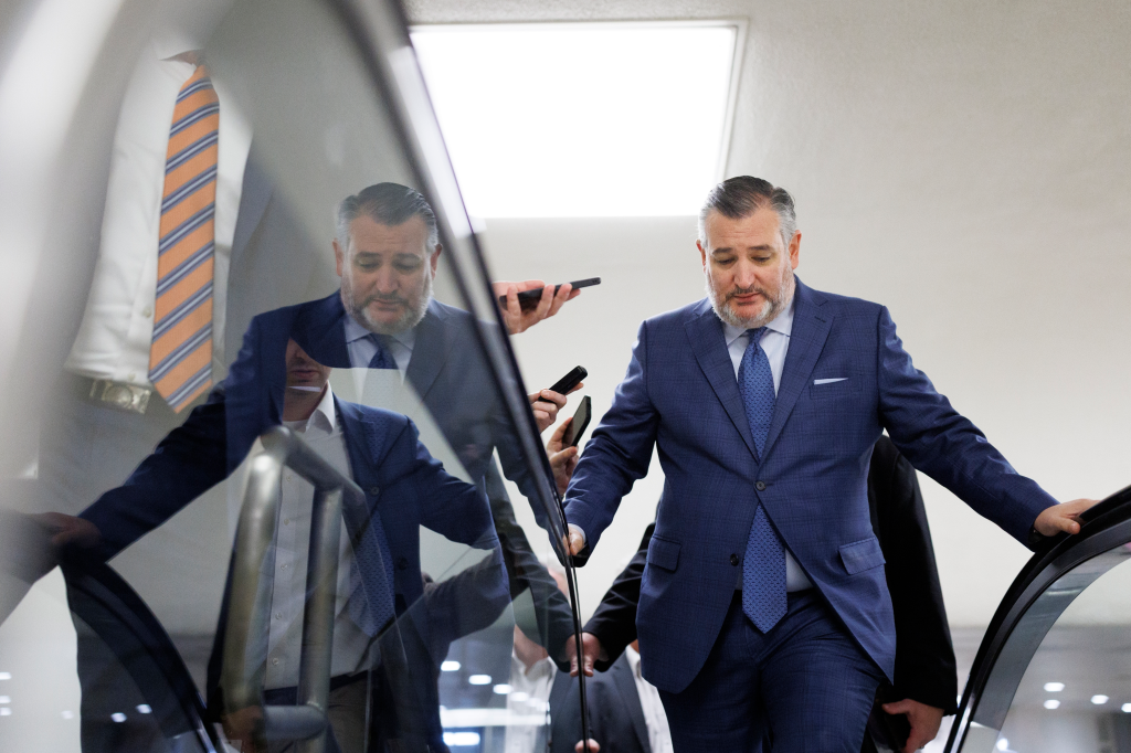 Sen. Ted Cruz speaks to reporters at the US Capitol on Jan. 15, 2026.