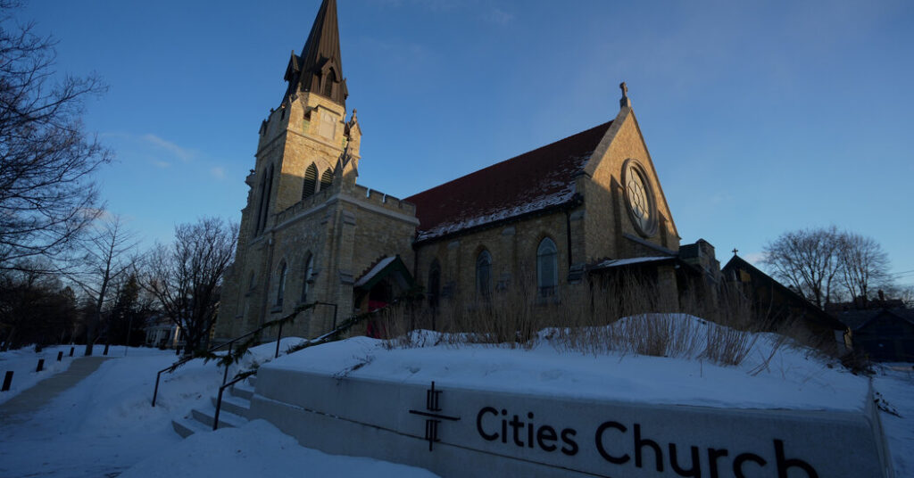Protester Who Interrupted Service at Minnesota Church Is Arrested, Officials Say