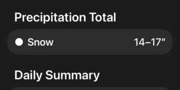 Why Your Weather App Is Freaking Out About the Snow