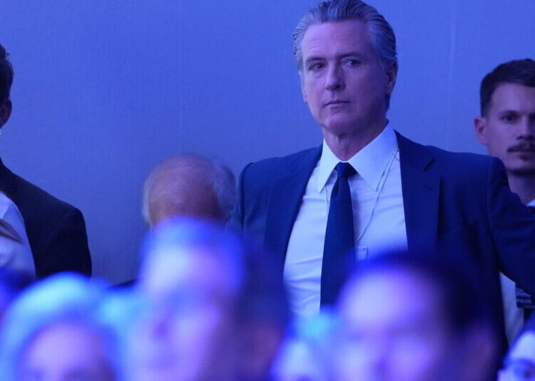 Newsom Blames Trump for Cancellation of His Davos Appearance