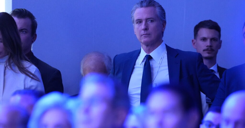 Newsom Blames Trump for Cancellation of His Davos Appearance