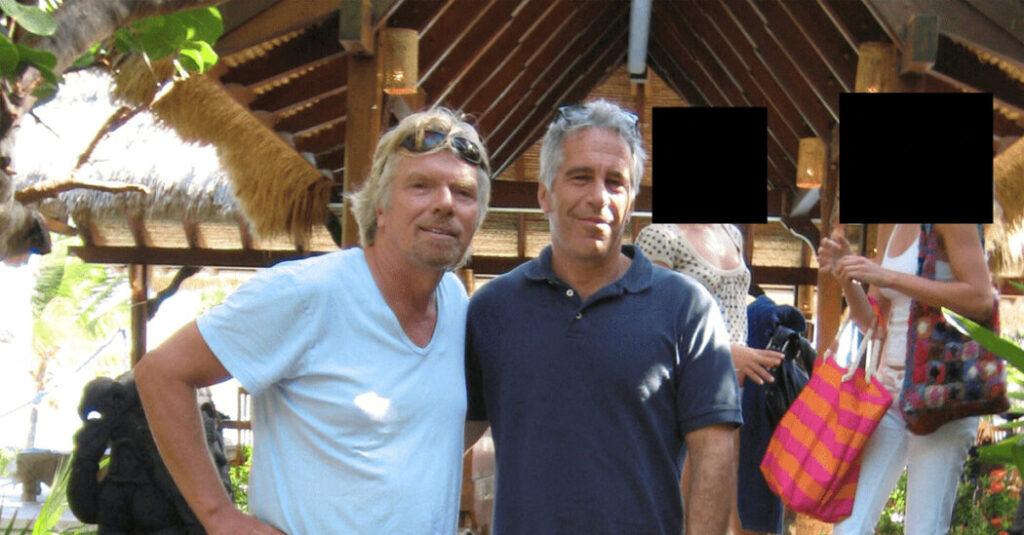 Emails Show Warm Relationship Between Epstein and Richard Branson