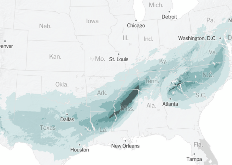 Why the Ice Forecast Has Officials Worried Across the South