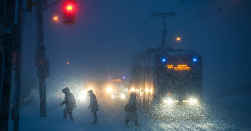 Winter Storm Pummels Toronto With Near-Record Snowfall
