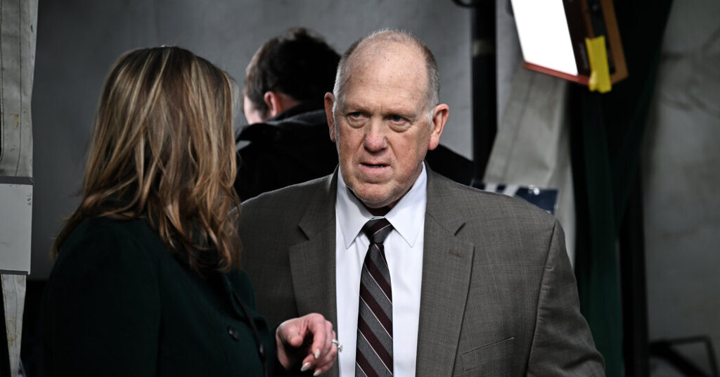 Trump Is Sending Tom Homan, His Border Czar, to Minnesota