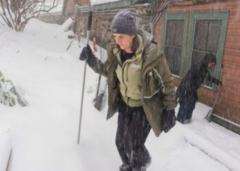How Many Inches of Snow Fell? She Has a Measuring Stick.