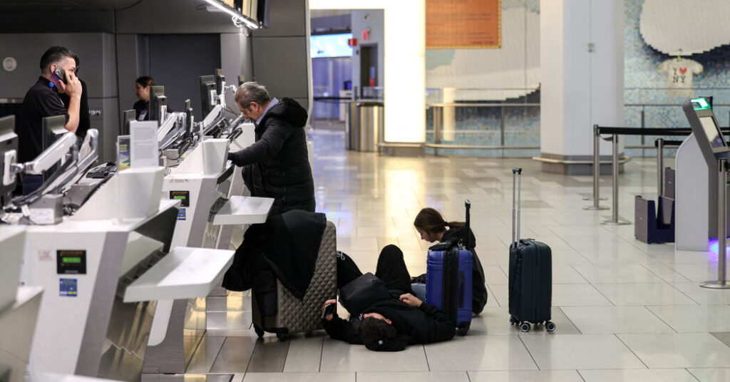 Winter Storm Disrupts Air Travel Plans for Thousands on Monday