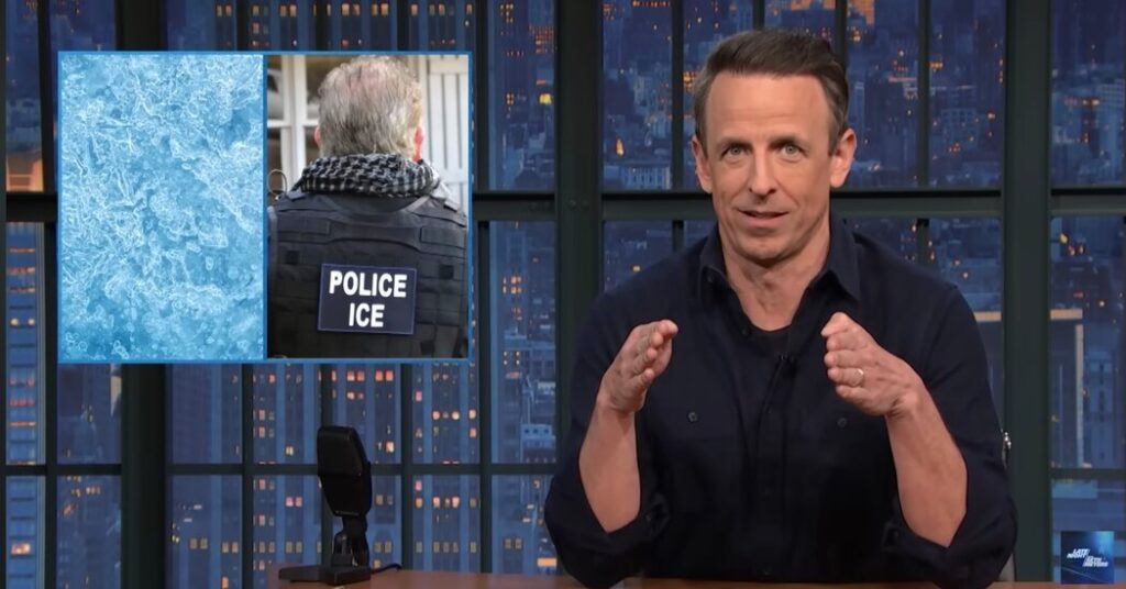 Seth Meyers Won’t Let ICE Co-Opt the Weather