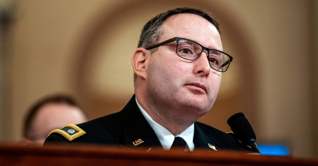 Alexander Vindman, of Trump Impeachment Fame, Runs for Senate in Florida