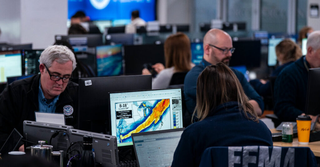 Unions Sue FEMA Over Work Force Cuts They Say Threaten Readiness