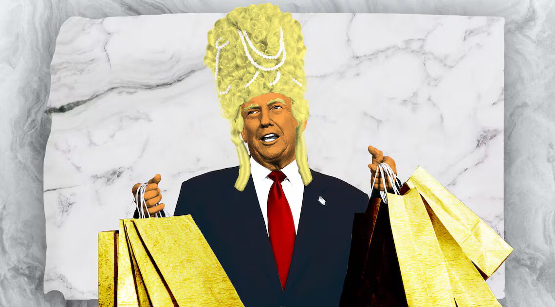 Trump Goes on Bonkers Tacky Shopping Spree at Roadside Warehouse