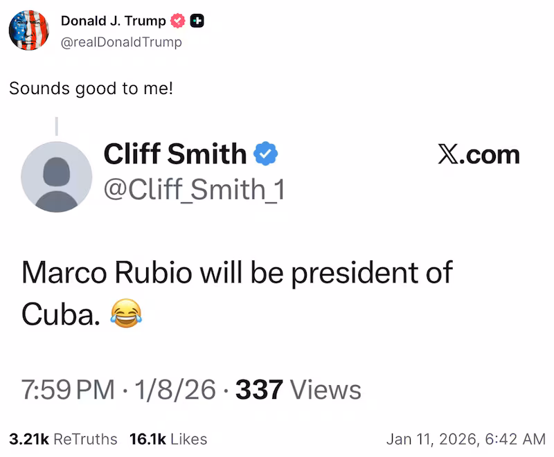 Donald Trump on Truth Social