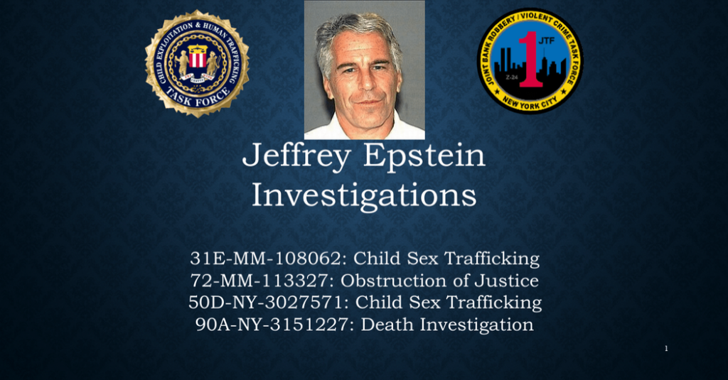 F.B.I. Presentation Outlines Allegations Against Powerful Men