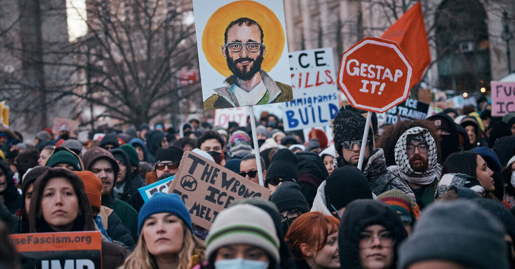 Protesters Denounce Trump Immigration Tactics in ‘National Shutdown’