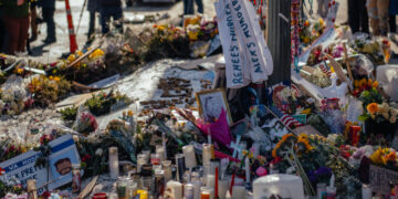 An Ocean of Frozen Flowers Grows Where Alex Pretti Was Killed