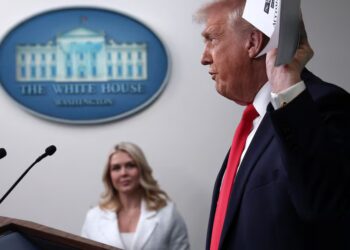 Trump Rips Karoline Leavitt at Her Own White House Briefing