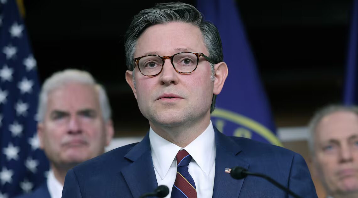 Mike Johnson Turns a Blind Eye to Trump’s Unhinged Rant