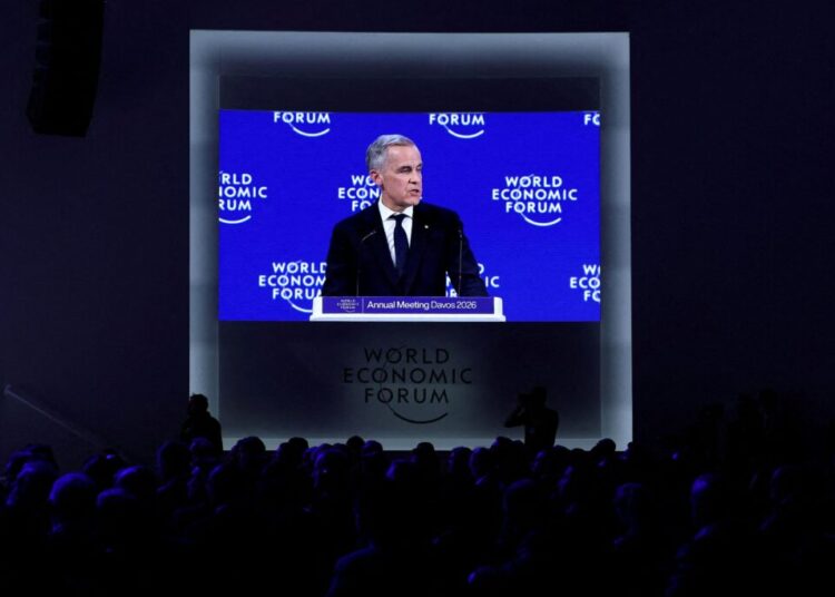 At Davos, Canada’s prime minister warns of ‘rupture in the world order’
