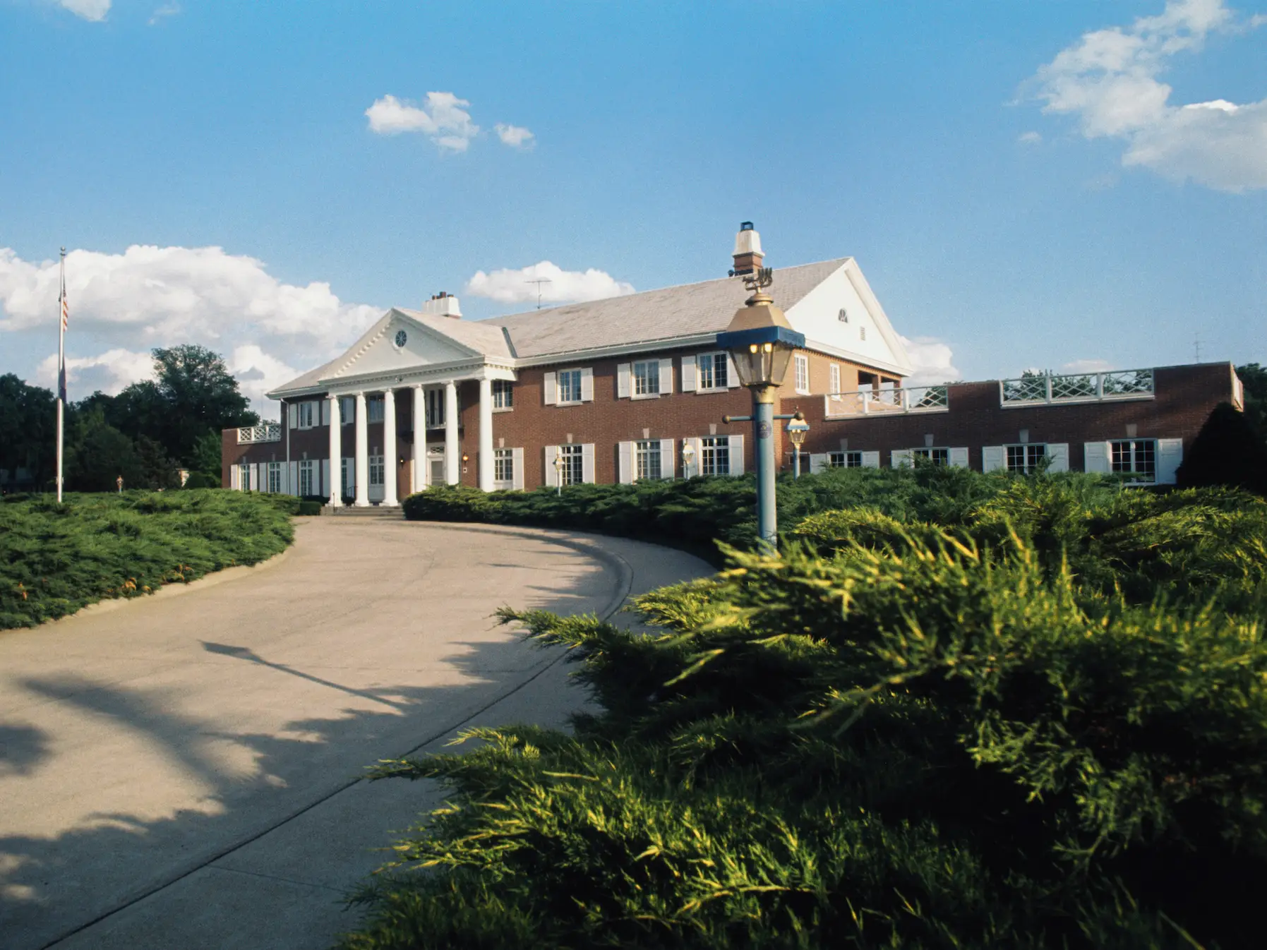 Exterior view of the Nebraska Governor's Mansion in Lincoln