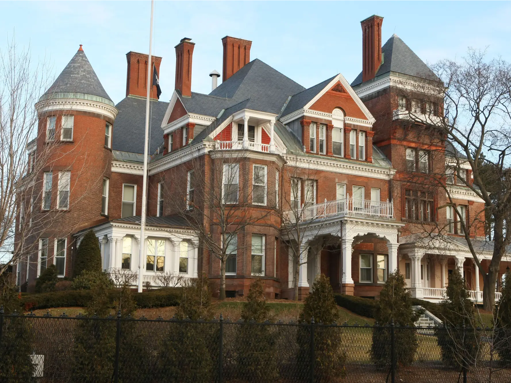 The Governor's Mansion is seen March 13, 2008 in Albany, New York.