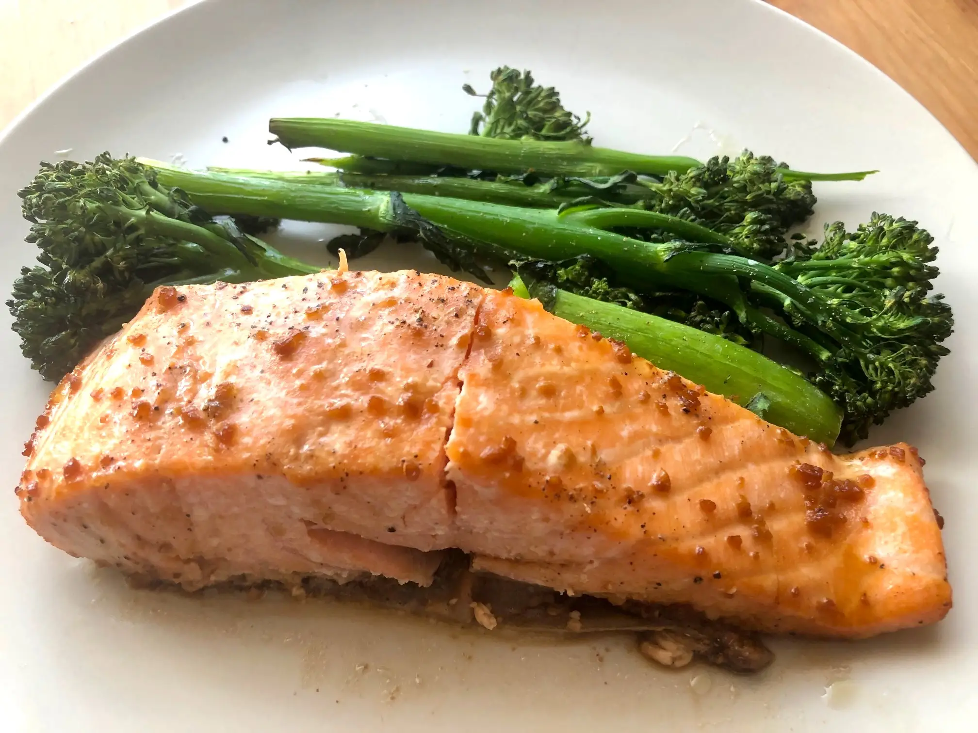 Ina Garten salmon teriyaki with broccolini