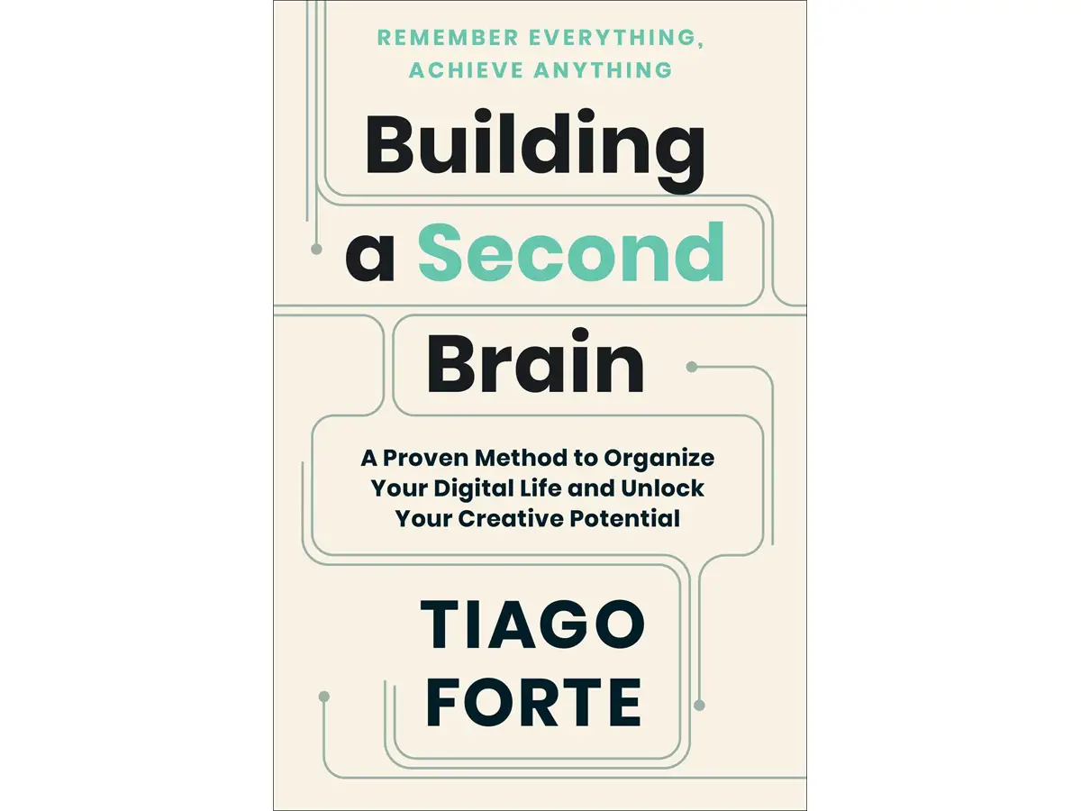Book cover for “Building A Second Brain” by Tiago Forte